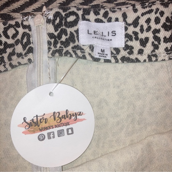 Lelis leopard print Size M midi skirt NWT - Picture 2 of 3
